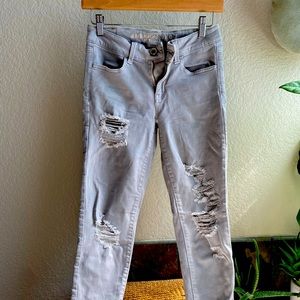 American Eagle skinny jeans - GREEN SIZE 5 - GREY SIZE 4